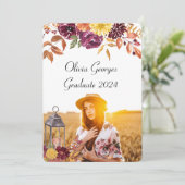 写真カスタム院生カード 招待状 (スタンド正面)