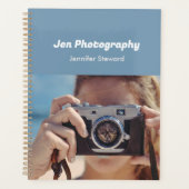 写真カスタム青の写真家 プランナー手帳 (正面)