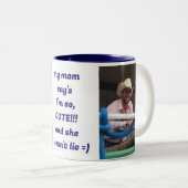 写真カスタム11oz Mug Perfect Gift By Zazz_it ツートーンマグカップ (正面右)