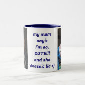 写真カスタム11oz Mug Perfect Gift By Zazz_it ツートーンマグカップ (中央)