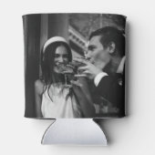 写真カスタム、おもしろいファクトミニマル結婚リスト 缶クーラー (裏面)