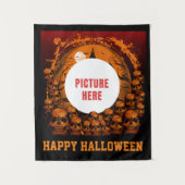 写真カスタム ハッピー ハロウィン オケージョン タペストリー (正面)