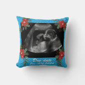 写真カスタム、超音波超音波超音波超音波画像クリスマス クッション (正面)