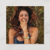 写真カスタムqrコード大学卒業基金 エンクロージャーカード (正面)