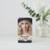 写真カスタムQR 名刺 (スタンド正面)