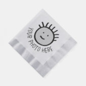 写真カスタムSILV.ランチョン紙ナプキンテンプレート 縁ありランチョンナプキン (角)