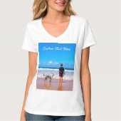 写真カスタムTシャツと文字 Tシャツ (正面)