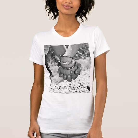 写真カスタムTシャツと文字 Tシャツ (正面)