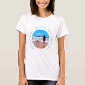 写真カスタムTシャツギフト(文字名あり) Tシャツ (正面)