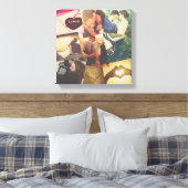 写真カッコいいカスタムコラージュ キャンバスプリント (インサイチュ (寝室))