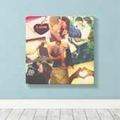 写真カッコいいカスタムコラージュ キャンバスプリント (インサイチュ (ウッドフロア))