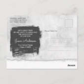 写真カッコいいモダングランジ研究発表 ポストカード (裏面)