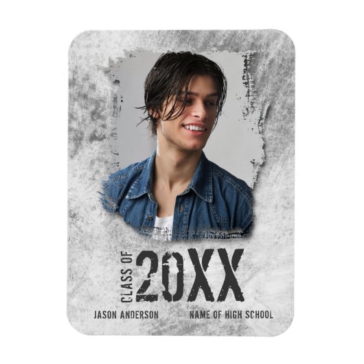 写真カッコいいモダングランジ研究発表 マグネット (縦)