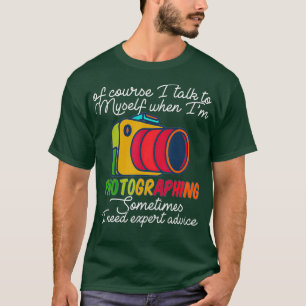 写真カメラおもしろいフォトグラファーのギフト Tシャツ
