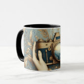 写真カメラのロモダンミニマルゴのグラフィック マグカップ (正面左)