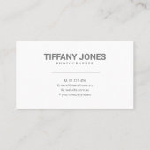 写真カメラの名刺フローラ 名刺 (裏面)