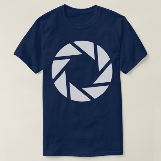 写真カメラの絞り Tシャツ (デザイン正面)