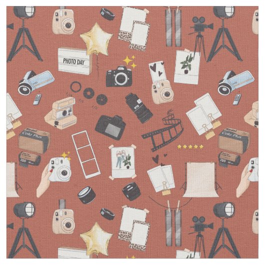 写真カメラムービー ファブリック (クローズアップ)