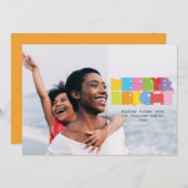 写真カラフルと明メリーるいクリスマス シーズンカード (正面/裏面)