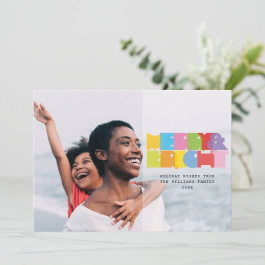 写真カラフルと明メリーるいクリスマス シーズンカード (スタンド正面)