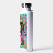 写真カラフルパーソナライズされた ウォーターボトル (左面)