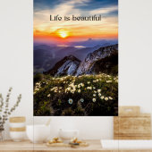 写真カラフルモダン自然動機 ポスター (キッチン)