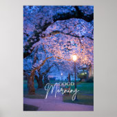 写真カラフルモダン花おはよう ポスター (正面)