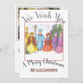 写真カラフル付きクリスマス・カロラーズ シーズンカード (正面/裏面)