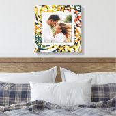 写真カラフル動物模様 キャンバスプリント (インサイチュ (寝室))