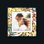 写真カラフル動物模様 キャンバスプリント<br><div class="desc">立体的に見えるように作られたカラフルの野生のアニマルプリントパターンは、このラップされたキャンバス上お気に入りのにあなたの写真のための美しいフレームを作成する。**ヒント：もし正方形のプラークを使用して、結果を得るために写真を正方形にアップロードする前に必要な場合が最高のある。</div>