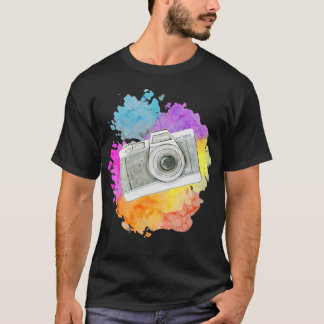 写真カラフル撮影 Tシャツ