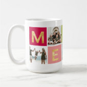 写真カラフル数々のメリー休日フォトマグカップ コーヒーマグカップ (左)