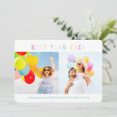 写真カラフル数々の年賀状 シーズンカード (スタンド正面)