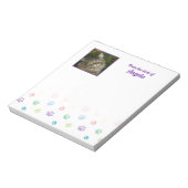 写真カラフル枠を使用したポープリント ノートパッド (回転)