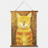 写真カラフル猫コレクション 吊り下げ型タペストリー (正面)