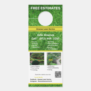 写真カラフル風景サービスQRコード ドアノブサイン