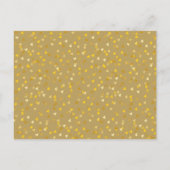 写真カレンダーを保存シックな金ゴールドハート ポストカード (裏面)