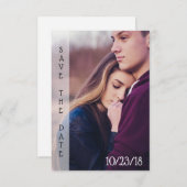 写真カードのパーソナライズされた保存 セーブザデート (正面/裏面)