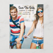 写真カードの日付を保存 |トレンディーモダン, カジュアル 案内ポストカード (正面)