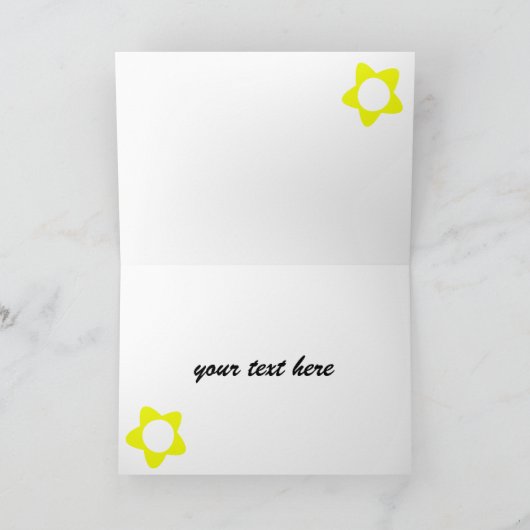 写真カードをクレヨンで彩色します カード (内部)