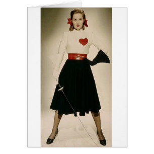 写真カードを囲っているヴィンテージ娘Townsend 1948年