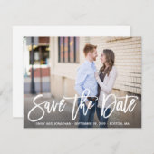 写真カードを水平に保存モダンする セーブザデート (正面/裏面)