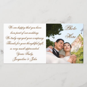 写真カード結婚~ありがとう サンキューカード