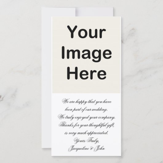 写真カード~ありがとうご結婚ざう サンキューカード (正面)