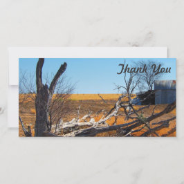 写真カード-奥地にオーストラリア人ありがとう サンキューカード