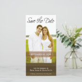 写真カード: 日程を保存 - ミニマル セーブザデート (スタンド正面)