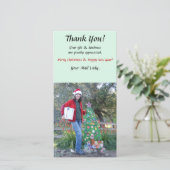 写真カード-郵便配達員ありがとう サンキューカード (スタンド正面)