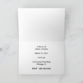 写真カード- Chemoのパーティの招待状の最後の円形 招待状 (内部)