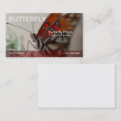 写真ガルフバタフライテンプレート 名刺 (正面/裏面)