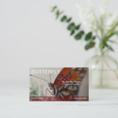 写真ガルフバタフライテンプレート 名刺 (スタンド正面)